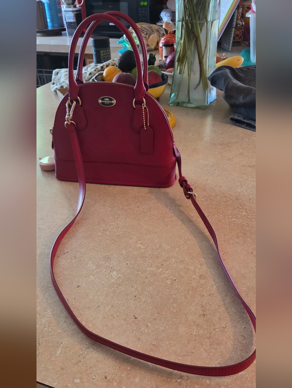 Coach Cora Mini Dome Satchel - Picture 2 of 15